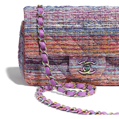 chanel flap bag tweed|Chanel tweed bag 2020.